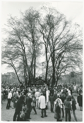 Almarna, almstriden i Kungsträdgården, Stockholm, 12-13 maj 