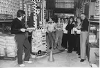 Truckförarkurs. Mats Öringe, Gunnar Strid, Jukka Nikkinen, Margareta Holmberg, Lena Åberg, Margit Madsén, Marita Bergström, Carina Bergström, Anders Edin, David Landberg. Februari 1980.