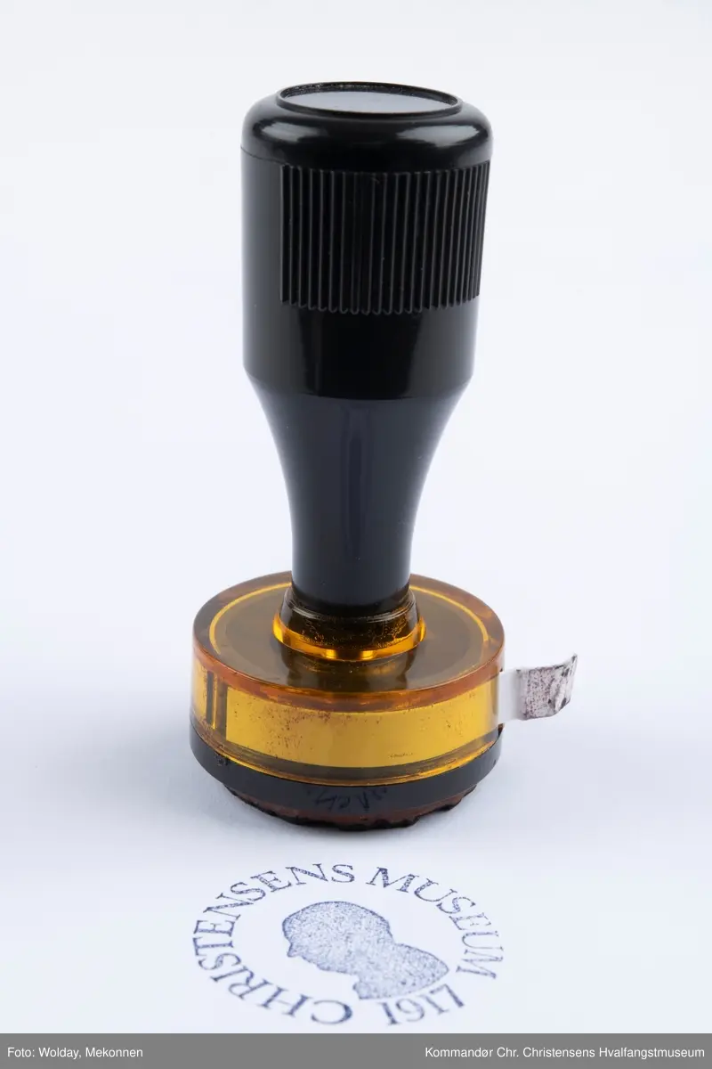 Stempel i plast for CHRISTENSENS MUSEUM 1917