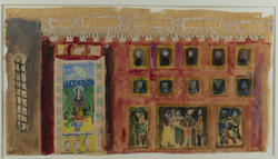 Dekorationsskiss till "Fröken Julie". [Dekorationsskiss]