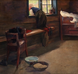 Bondeinteriør [Maleri]