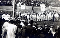 Postkort, Hamar, Utstillingsplassen, nasjonalt turnstevne på