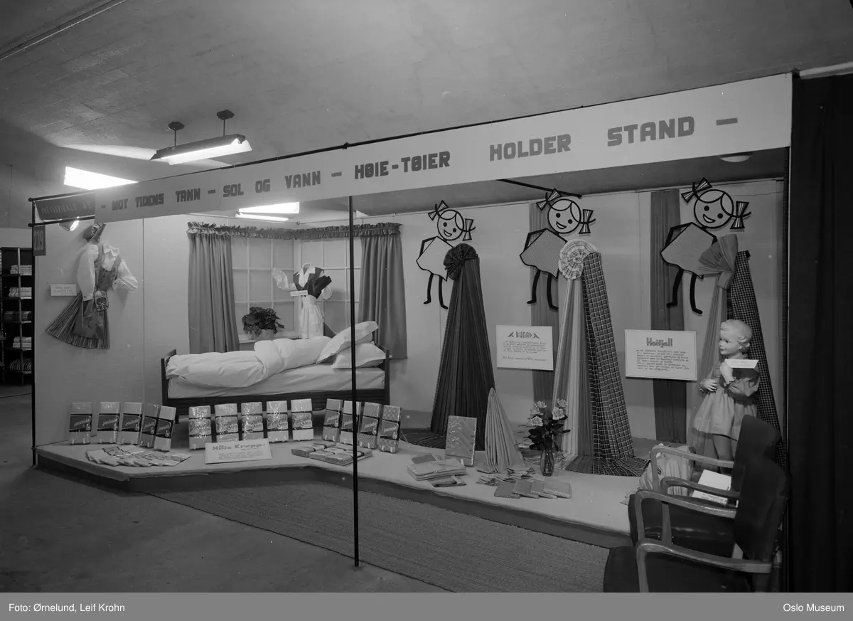 Tekstilmessen, interiør, utstilling, stand, Høie Fabrikker, sengetøy