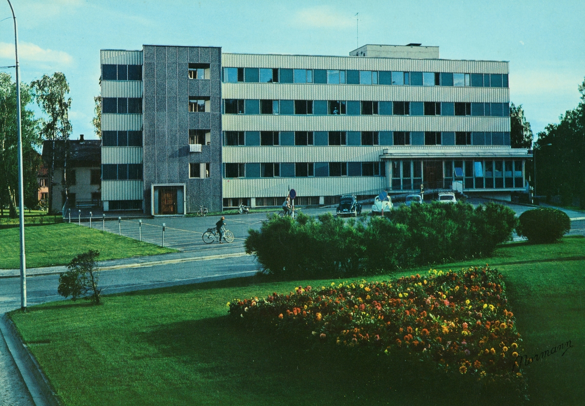 Postkort, Hamar sykehus, Fylkessykehuset i Hedmark, Skolegata 32,