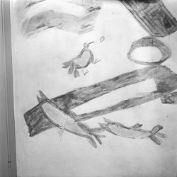 Zoofysiologiska institutionen, Ragnar Sandbergs dekor i hall