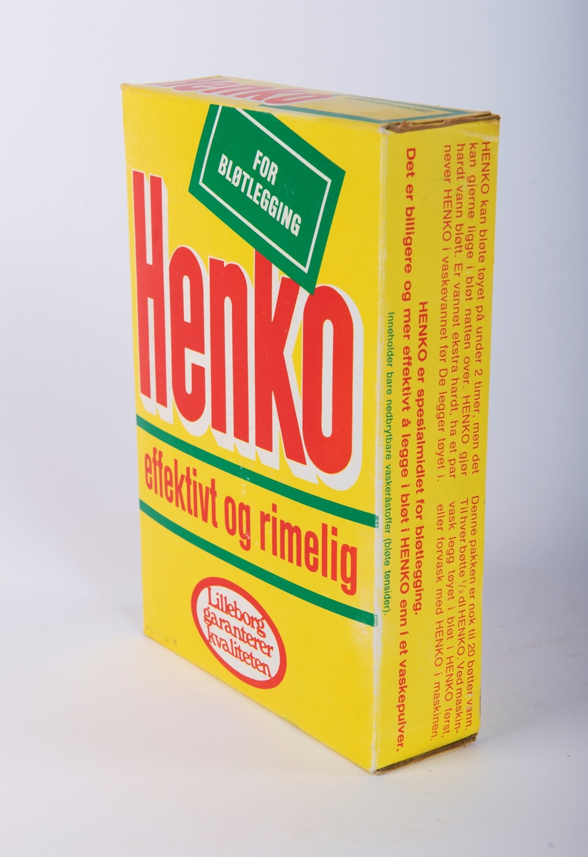 Persilprodukter og annet vaskemiddel. 
se også MBI.01139, MBI.01183. 

Består av:
6 pakker vaskemiddel
2 flasker vaskemiddel
1 pakke fotbad