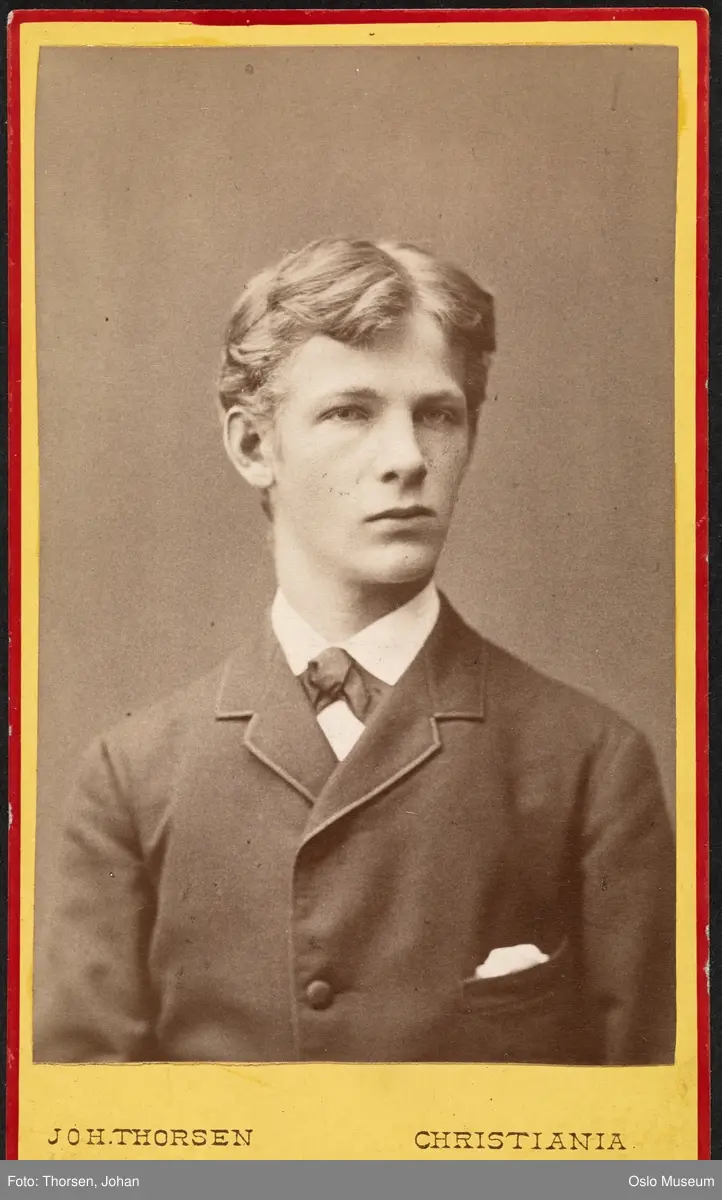 portrett, mann, student, brystbilde
