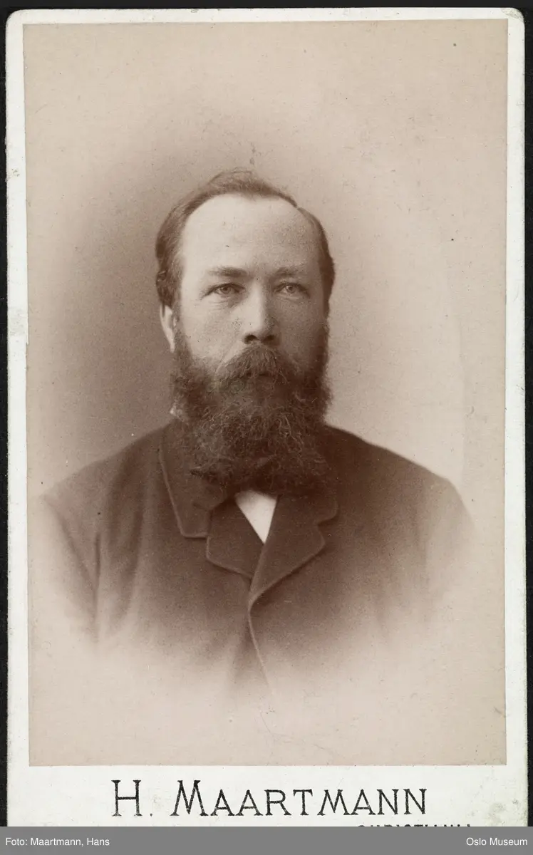 portrett, mann, vignettert brystbilde