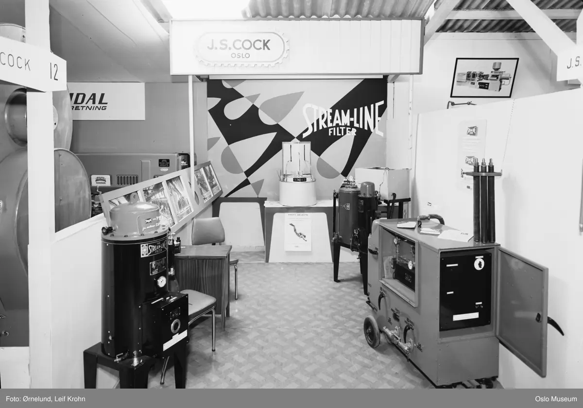 Teknisk messe, utstilling, stand, J.S. Cock, maskiner