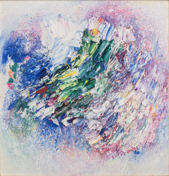 Blomst i vårlys [Maleri]