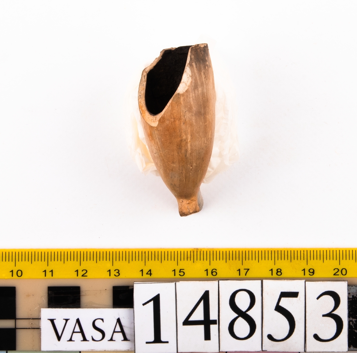 Del av kritpipa, huvud.