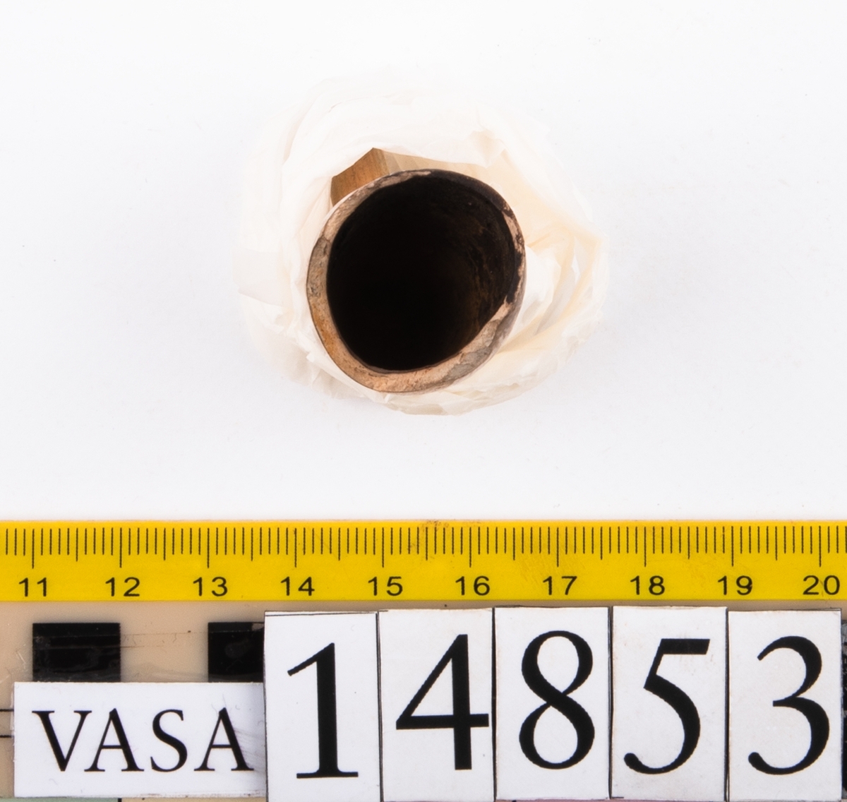 Del av kritpipa, huvud.