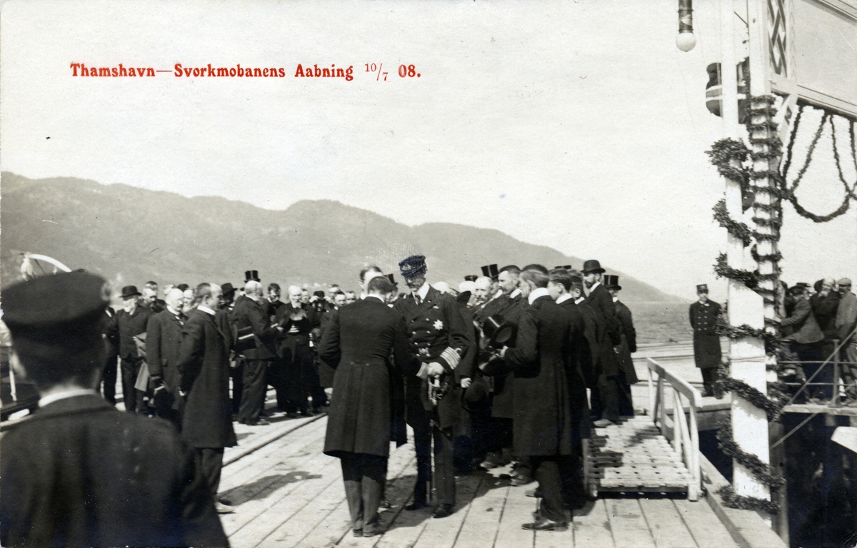 Fra Thamshavn - Svorkmobanens åpning.