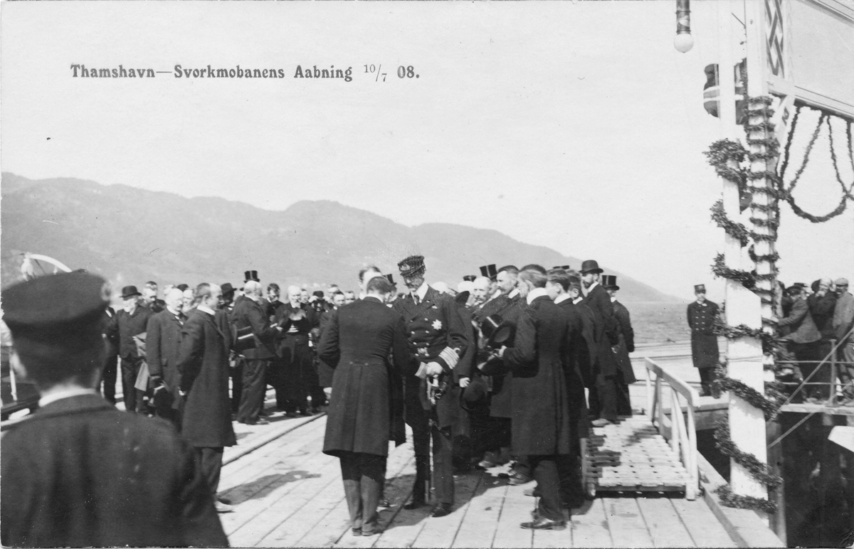 Fra Thamshavn - Svorkmobanens åpning.