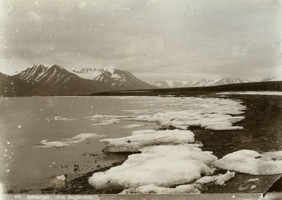 Isfjorden. Bildet kommer fra fotoalbum med gjenstandsnummer SVB 01366.