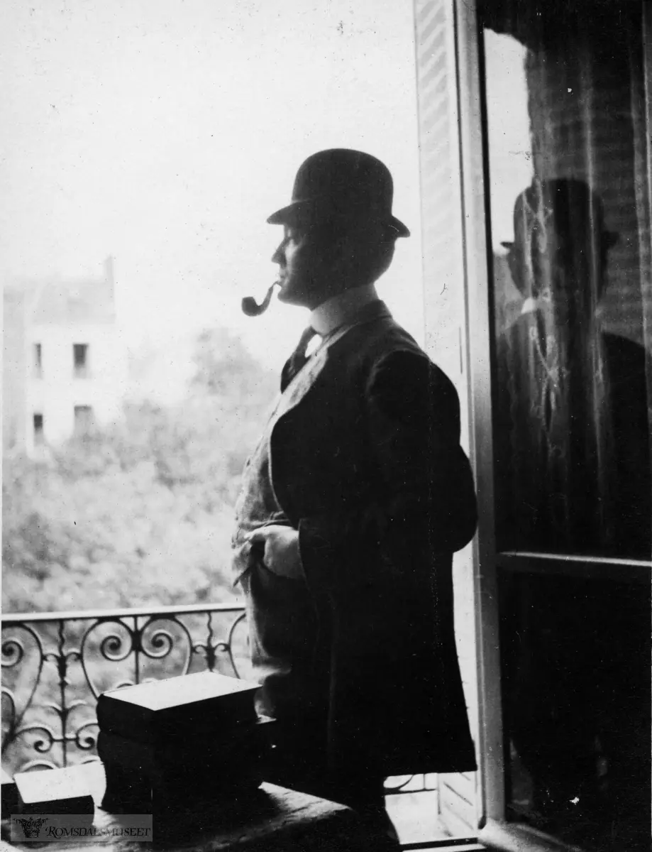 Fra Jonas Lied samlingen., "William Zadig at my flat in Paris, 1908"