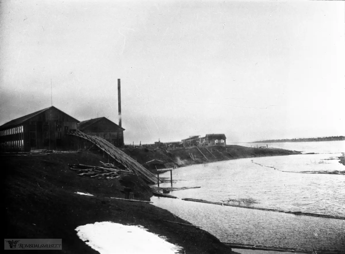 Fra Jonas Lied samlingen., "Maklakova sawmill on the Yenisey"