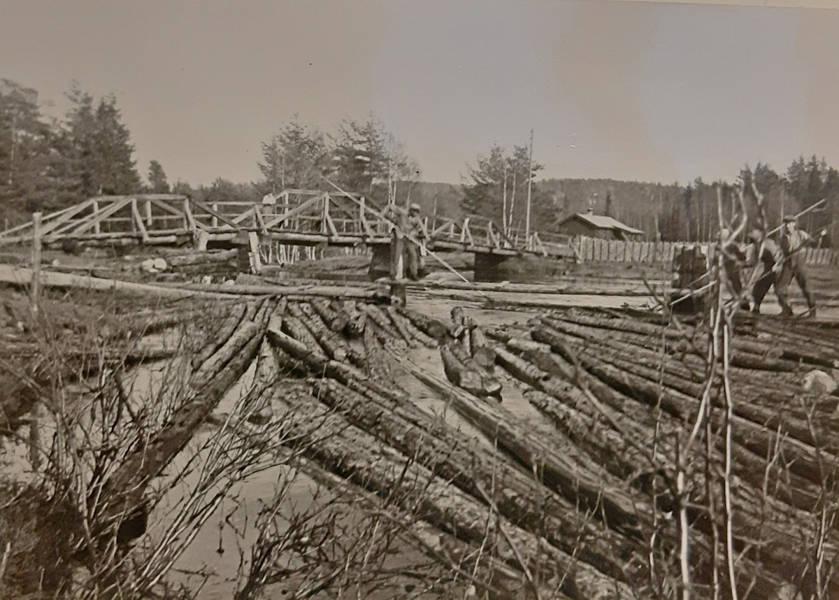 Fløting ved Bromyr ca 1900