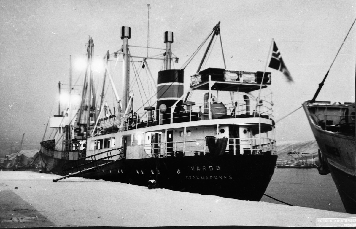 Lasteskipet MS Vardø (1954) ved kai i Tromsø 