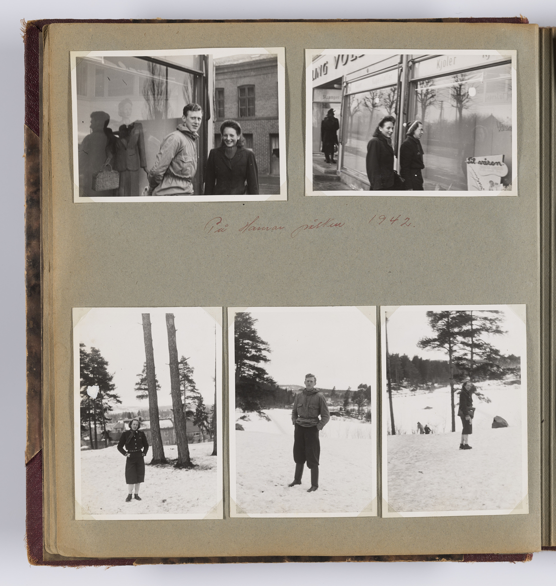Diverse familiebilder og selvportretter til Synnøve Brændshøi tatt mellom 1938 og 1944. Albumet inneholder feriebilder fra Vrengen (Vestlandet), Vrengen bru, Tjøme, Ormelet pensjonat, Hurdalsjøen, Hamar, Lillehammer, Oslo, Trandum, Vigelandsparken.

Albumet inneholder bilder av Kronprins Olav på Trandum tatt i 1938. 

Julebilder og nyttårsaften bilder fra 1942/43.  