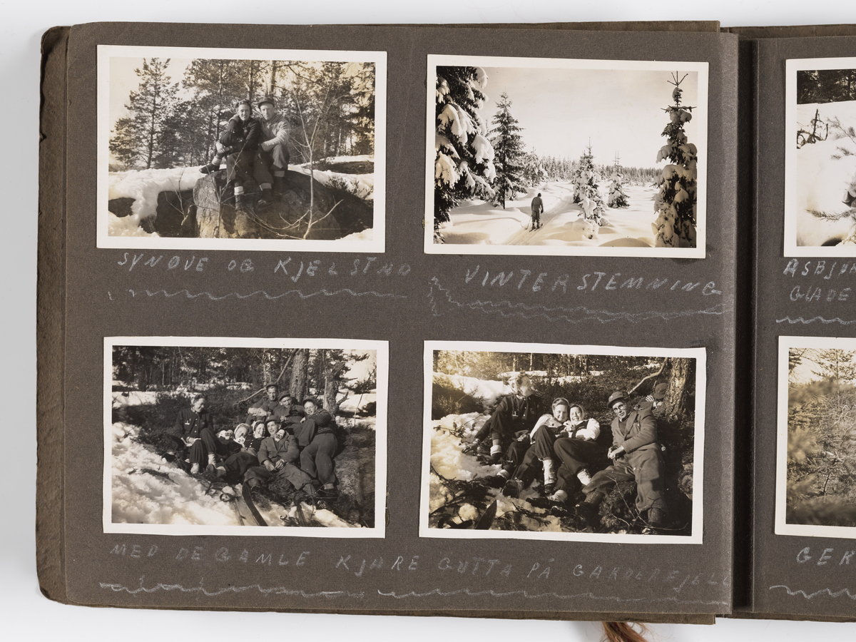 Diverse familiebilder til Synnøve Brændshøi tatt mellom 1936 og ca. 1940. 

Albumet inneholder bilder fra Nakkholmen (1936), Gardefjell (1938), og bilder av Kronprins Olav på Trandum tatt i 1938.

