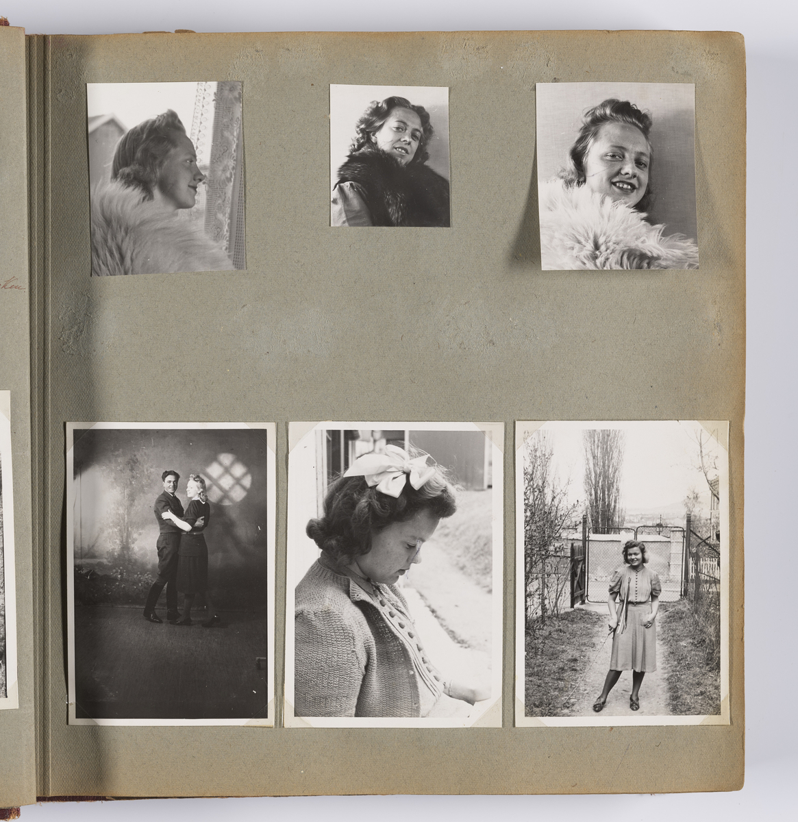 Diverse familiebilder og selvportretter til Synnøve Brændshøi tatt mellom 1938 og 1944. Albumet inneholder feriebilder fra Vrengen (Vestlandet), Vrengen bru, Tjøme, Ormelet pensjonat, Hurdalsjøen, Hamar, Lillehammer, Oslo, Trandum, Vigelandsparken.

Albumet inneholder bilder av Kronprins Olav på Trandum tatt i 1938. 

Julebilder og nyttårsaften bilder fra 1942/43.  