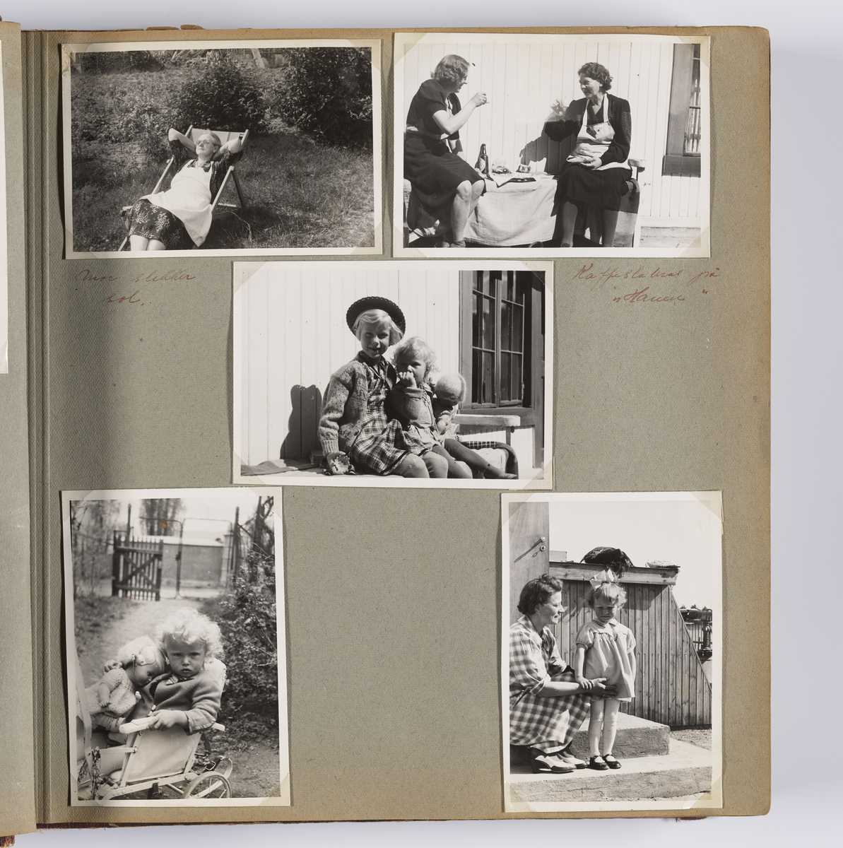 Diverse familiebilder og selvportretter til Synnøve Brændshøi tatt mellom 1938 og 1944. Albumet inneholder feriebilder fra Vrengen (Vestlandet), Vrengen bru, Tjøme, Ormelet pensjonat, Hurdalsjøen, Hamar, Lillehammer, Oslo, Trandum, Vigelandsparken.

Albumet inneholder bilder av Kronprins Olav på Trandum tatt i 1938. 

Julebilder og nyttårsaften bilder fra 1942/43.  