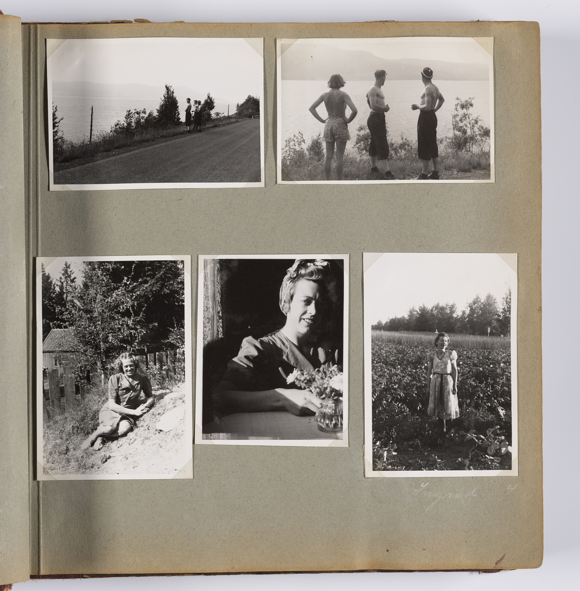 Diverse familiebilder og selvportretter til Synnøve Brændshøi tatt mellom 1938 og 1944. Albumet inneholder feriebilder fra Vrengen (Vestlandet), Vrengen bru, Tjøme, Ormelet pensjonat, Hurdalsjøen, Hamar, Lillehammer, Oslo, Trandum, Vigelandsparken.

Albumet inneholder bilder av Kronprins Olav på Trandum tatt i 1938. 

Julebilder og nyttårsaften bilder fra 1942/43.  