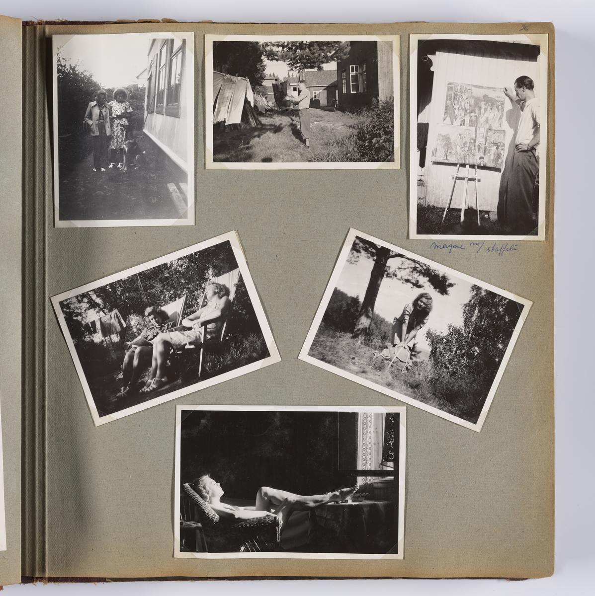 Diverse familiebilder og selvportretter til Synnøve Brændshøi tatt mellom 1938 og 1944. Albumet inneholder feriebilder fra Vrengen (Vestlandet), Vrengen bru, Tjøme, Ormelet pensjonat, Hurdalsjøen, Hamar, Lillehammer, Oslo, Trandum, Vigelandsparken.

Albumet inneholder bilder av Kronprins Olav på Trandum tatt i 1938. 

Julebilder og nyttårsaften bilder fra 1942/43.  
