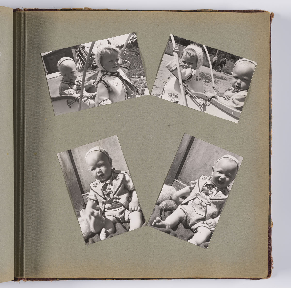 Diverse familiebilder og selvportretter til Synnøve Brændshøi tatt mellom 1938 og 1944. Albumet inneholder feriebilder fra Vrengen (Vestlandet), Vrengen bru, Tjøme, Ormelet pensjonat, Hurdalsjøen, Hamar, Lillehammer, Oslo, Trandum, Vigelandsparken.

Albumet inneholder bilder av Kronprins Olav på Trandum tatt i 1938. 

Julebilder og nyttårsaften bilder fra 1942/43.  