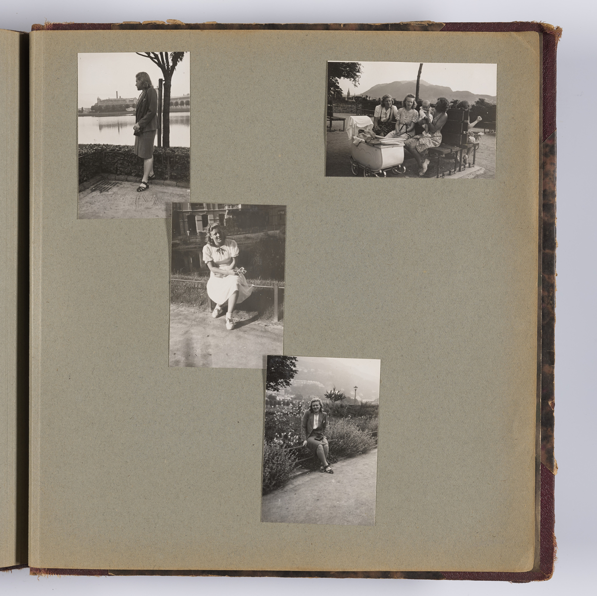 Diverse familiebilder og selvportretter til Synnøve Brændshøi tatt mellom 1938 og 1944. Albumet inneholder feriebilder fra Vrengen (Vestlandet), Vrengen bru, Tjøme, Ormelet pensjonat, Hurdalsjøen, Hamar, Lillehammer, Oslo, Trandum, Vigelandsparken.

Albumet inneholder bilder av Kronprins Olav på Trandum tatt i 1938. 

Julebilder og nyttårsaften bilder fra 1942/43.  