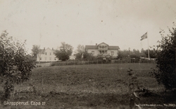 Postkort, Stange, Espa, Lunds pensjonat på Skrepperud gård, 