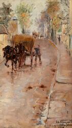 Le Grand Rue I Bourg-La-Reine [målning]