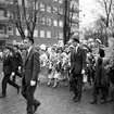 Studentfirande, Bengt Björkman i studentparad vid esplanaden