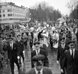 Studentfirande, Bengt Björkman i studentparad vid Rådhustorget