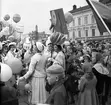 Studentfirande, Irene Östberg på Rådmanstorget