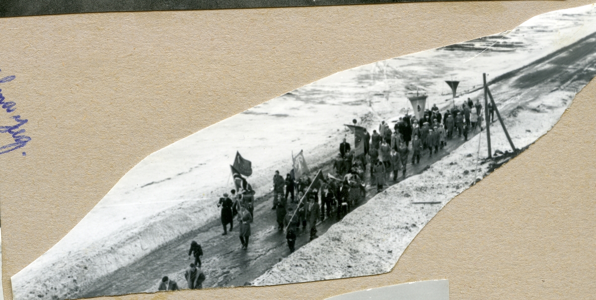1.mai-tog i Longyearbyen i 1957.