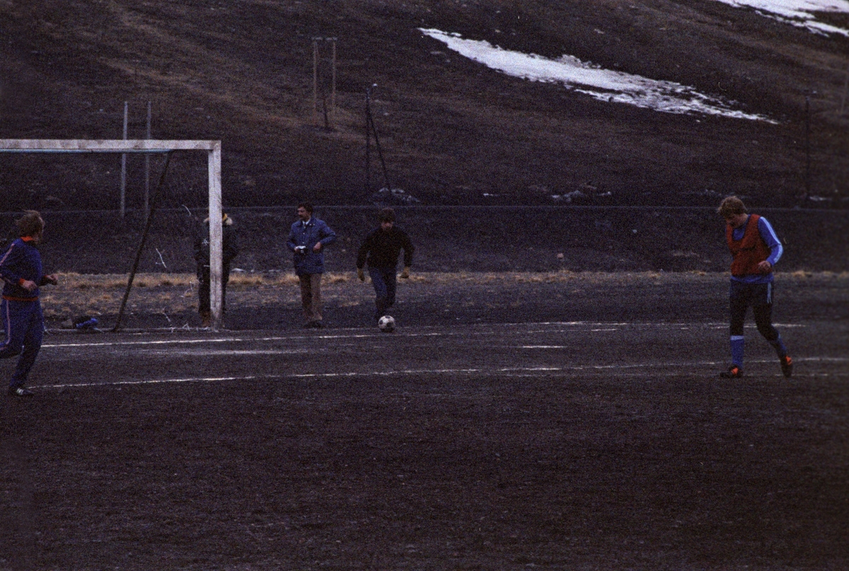 Fotballkamp i Longyearbyen.