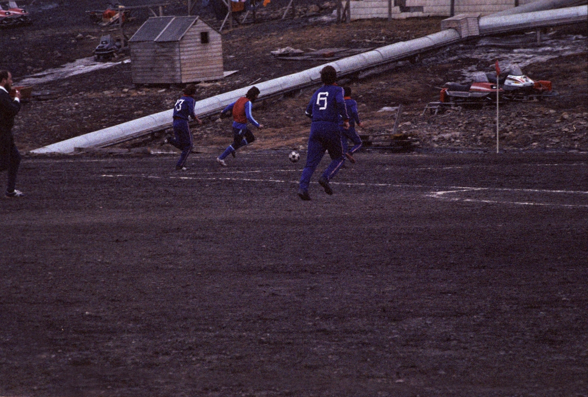 Fotballkamp i Longyearbyen.