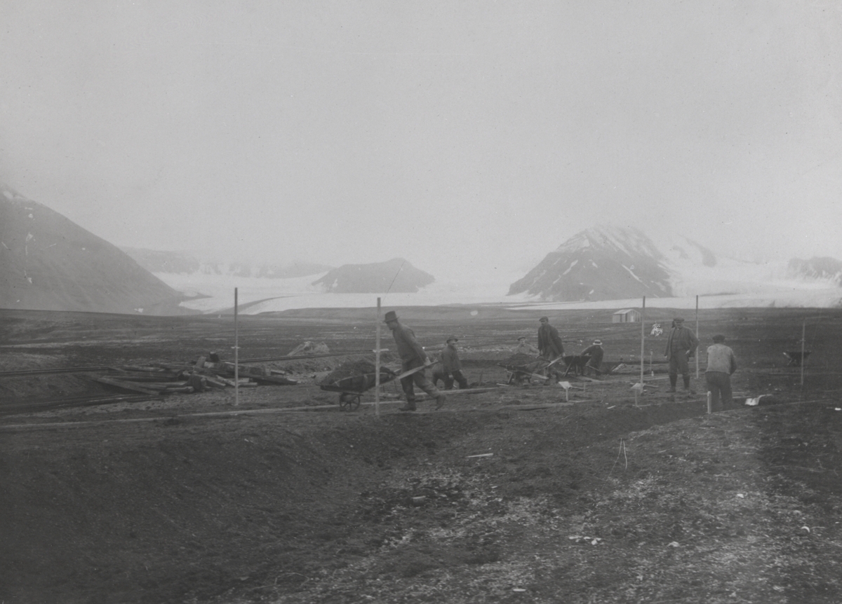 Bilde fra Ny-Ålesund gruvemuseums utstilling.