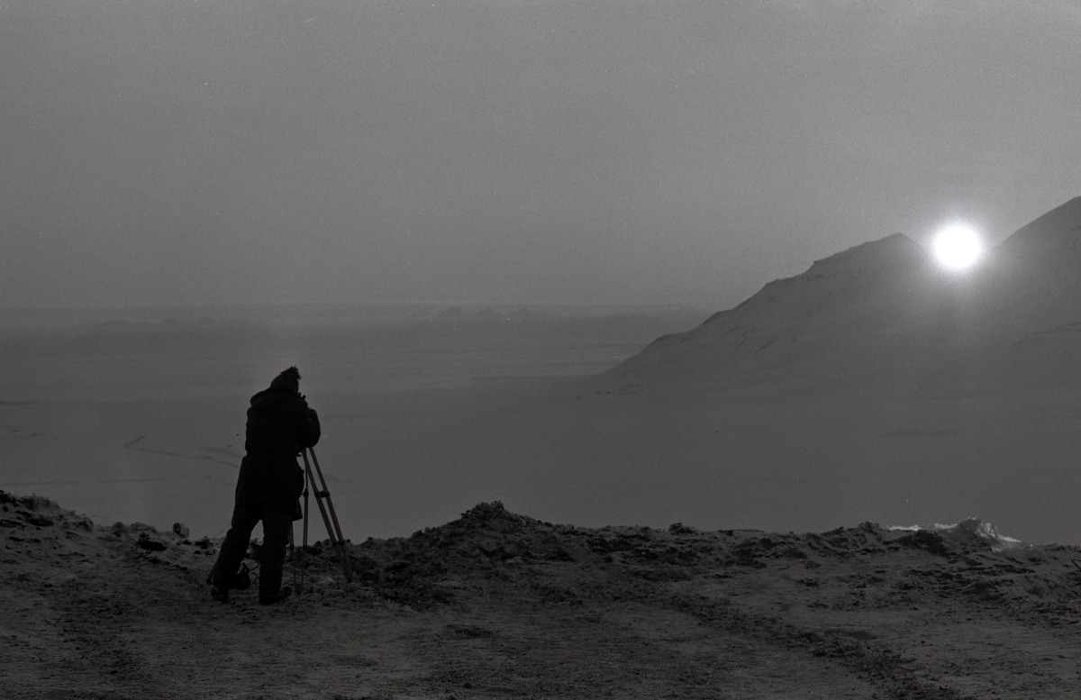 Fotografering av Adventfjorden.