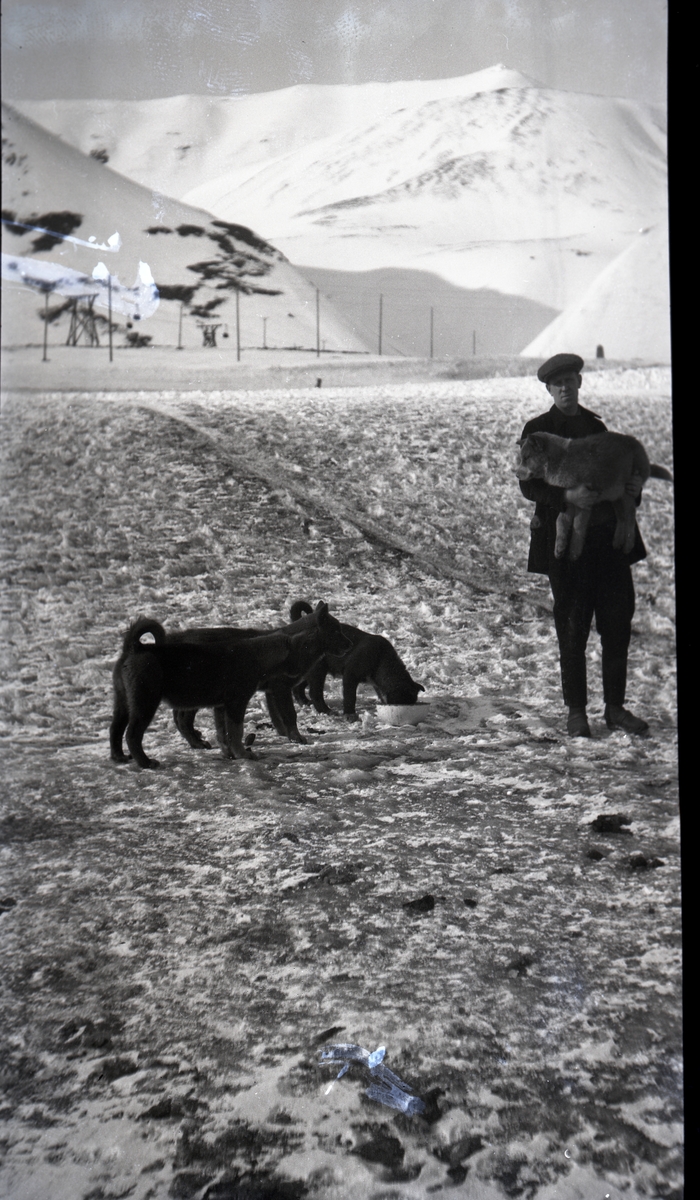 Bilder fra Sveagruva 1924-1925. Bildene er fra en samling etter Erik Andersson(04.11.1901-15.12.1994) fra Spånga i Stockholm. Tihører aksesjon SVB 2021-07