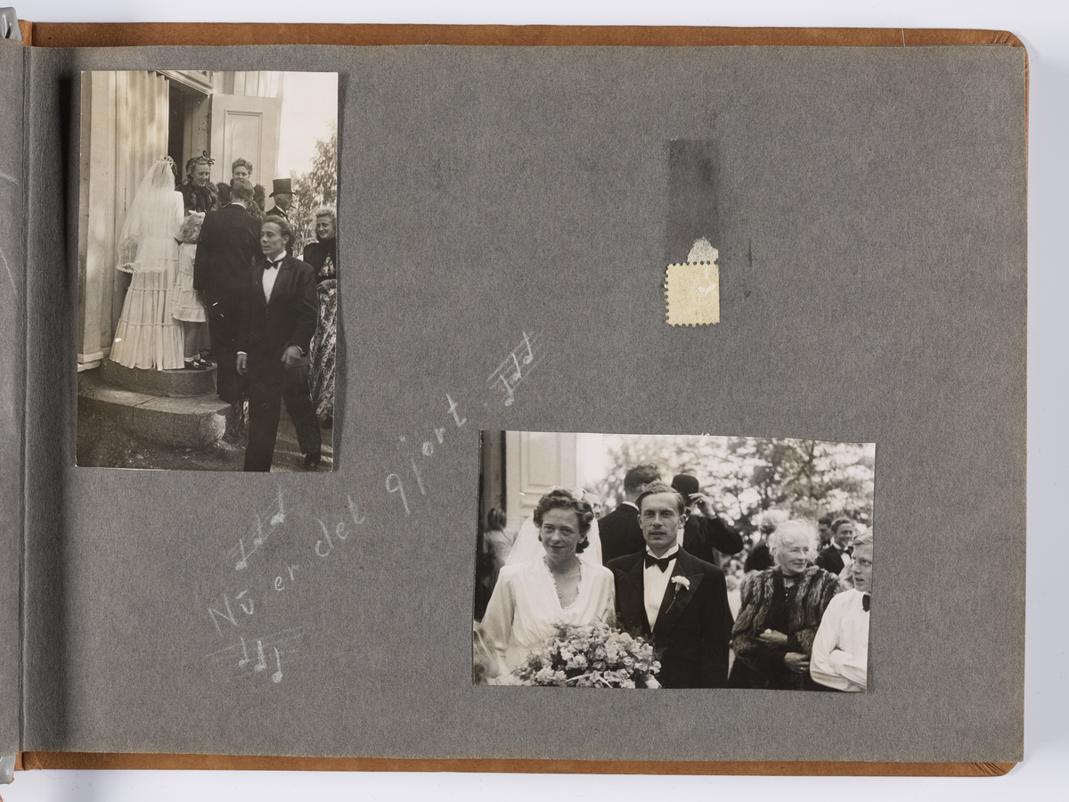 Albumet inneholder bryllupsbilder til Synnøve Brænsdhøi tatt 22.06.1946 og diverse familiebilder. 

Albumet inneholder bilder fra Hovind kirke og bryllupsreise til Danmark: bl.a. Fårevejle kirke og dyrehage (Odense?). 