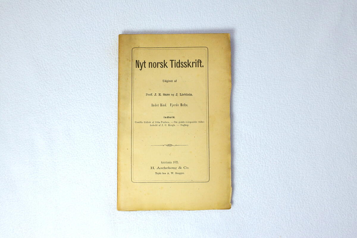 Tidsskrift frå boksamlinga til Ivar Aasen