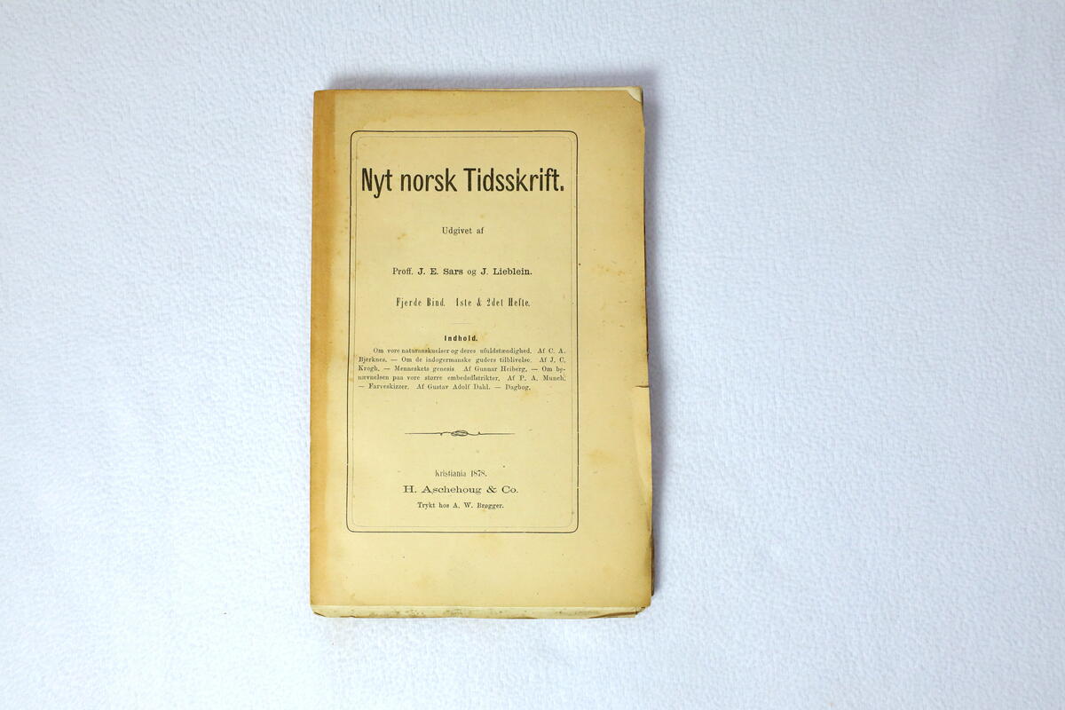 Tidsskrift frå boksamlinga til Ivar Aasen