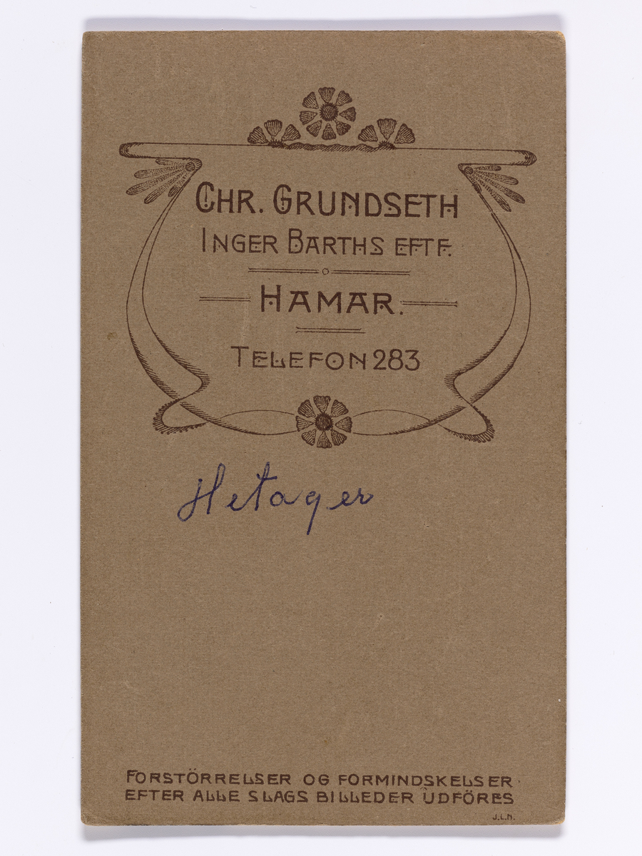 Mann i dress. Carte Visite  