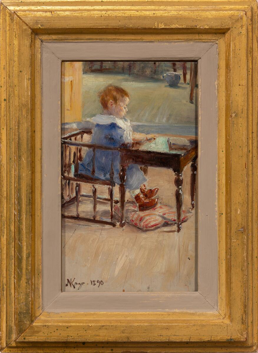 Flicka Barnstol Bord