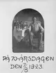 Man på sin 70-årsdag den 7/8 1923,