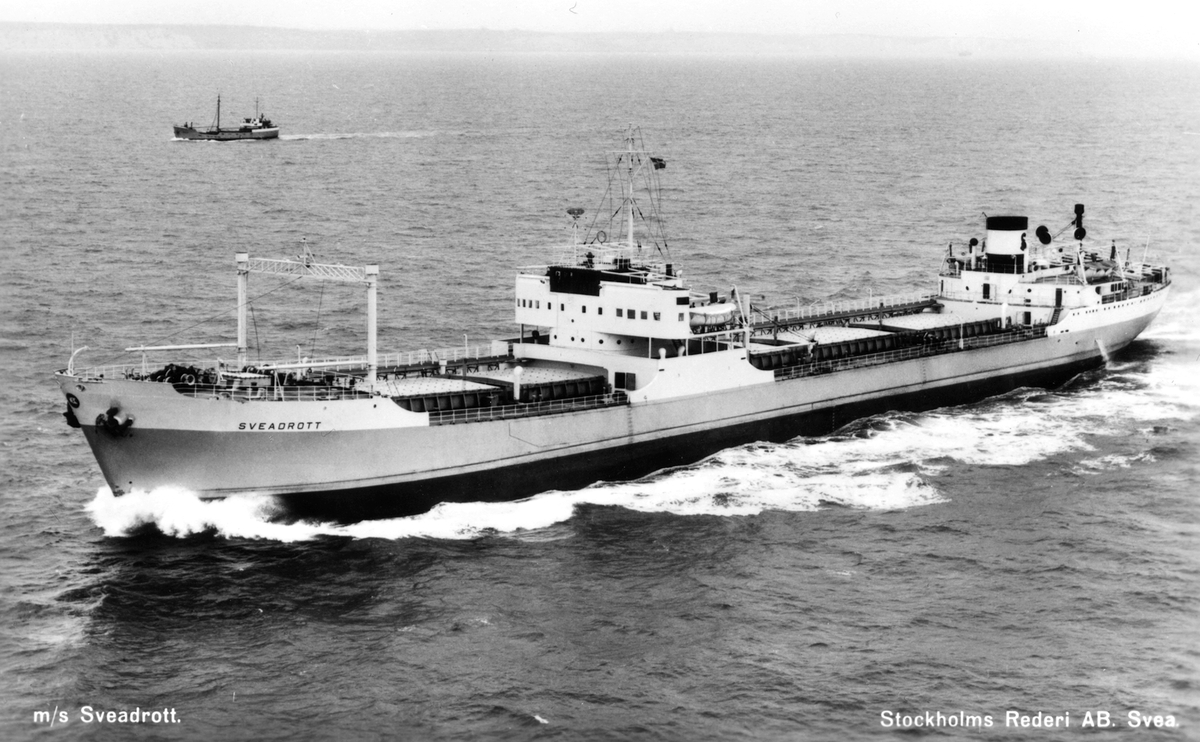 Stockholms Rederi AB, Svea. m/s Sveadrott. Byggd 1929 av Kockums ...