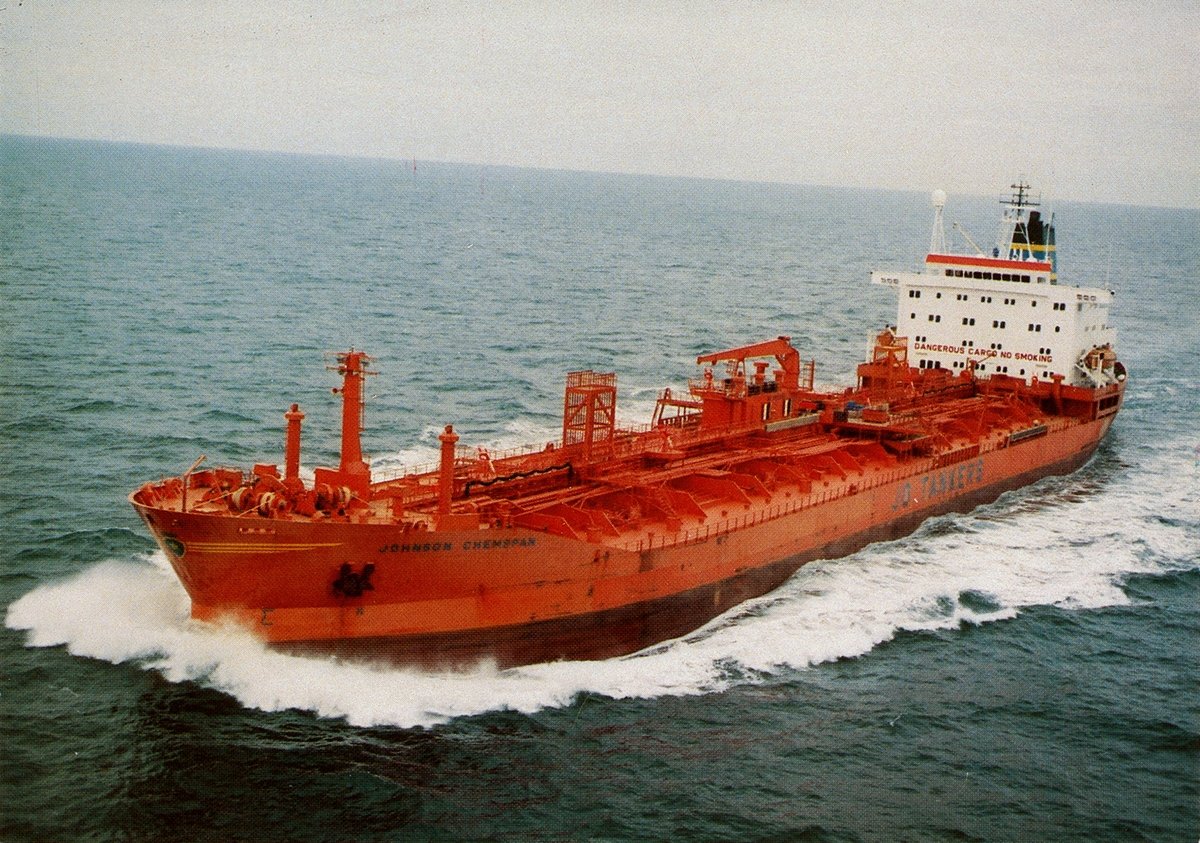 Johnson Line´s chemical tanker. M/T Johnson Chemspan, 33 532 dwt.